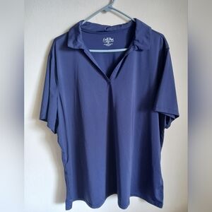Coral Bay Golf blue polo shirt  short sleeve Size 2X